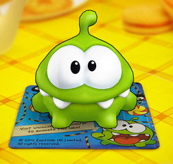 Appfree!! เกมเลี้ยงเจ้า Om Nom จาก Cut the Rope แนวใหม่แบบ 3D ทะลุจอ แจกฟรีฟรีบน iPhone และ iPad