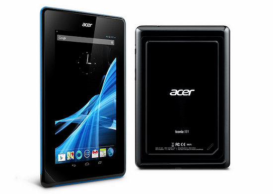 เผยราคาแท็บเล็ต ACER ICONIA B1 มาพร้อม Android 4.1.2 ในราคาเพียง 3,990 บาท