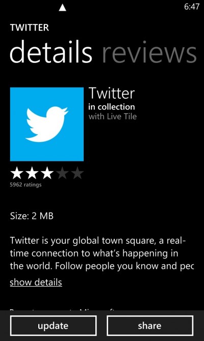 Twitter สำหรับ Nokia Lumia อัพเดทครั้งใหญ่ เปลี่ยนหน้าตาใหม่หมด ใช้งานง่ายกว่าเดิม