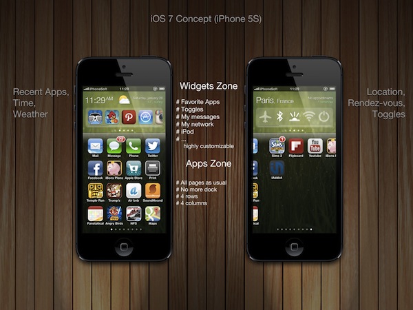 ชมคลิป iOS 7 Concept ใหม่ล่าสุดสำหรับ iPhone 5S จากเว็บไซต์ฝรั่งเศส