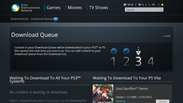 PlayStation Web Store อัพเดทใหม่เพิ่มฟังก์ชั่น remote download