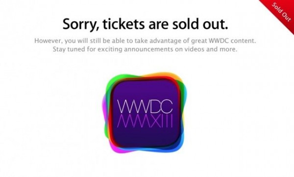แรง!! Apple จำหน่ายบัตรงาน WWDC 2013 หมดเกลี้ยงภายในเวลาไม่ถึง 180 วินาทีเท่านั้น