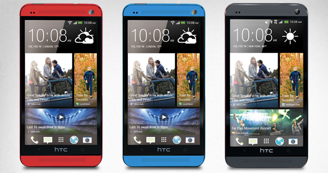 HTC เตรียมวางจำหน่าย HTC One สีแดงและน้ำเงินใหม่ล่าสุด