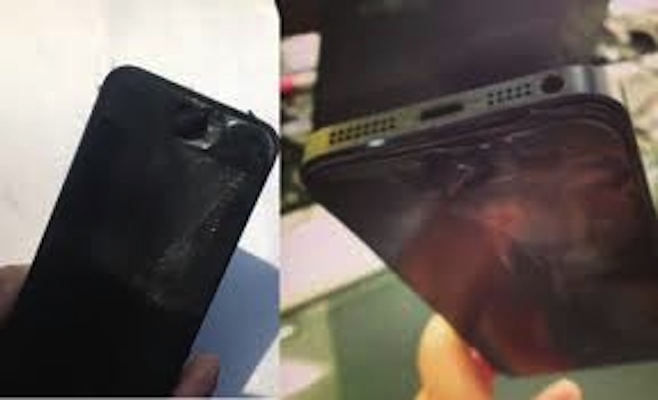 สาเหตุ iPhone 5 ในไทยระเบิด เกิดจากมีน็อตเจาะเข้าไปในแบตเตอรี่ทำให้เกิดการลัดวงจร
