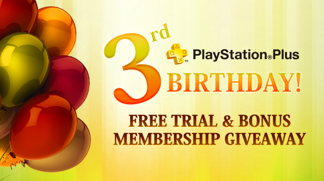 PlayStation Plus ฉลองครบรอบ 3 ปี แจก Code ทดลองใช้ฟรี 14 วัน