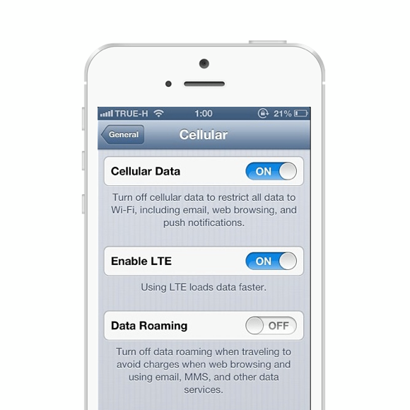 Apple ปล่อยอัพเดทเครือข่ายสำหรับ iPhone 5,iPad 4 และ iPad Mini ให้รองรับ 4G ของ Truemove H แล้ว