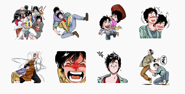 LINE วางจำหน่ายสติ๊กเกอร์ 5 แบบใหม่โดนใจมีทั้ง CITY HUNTER ,KINNIKUMAN และ Rilakkuma