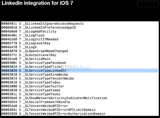 Apple มีแผนเตรียมเพิ่ม Social Network ชื่อดังอย่าง Linkedln ลงใน iOS 7