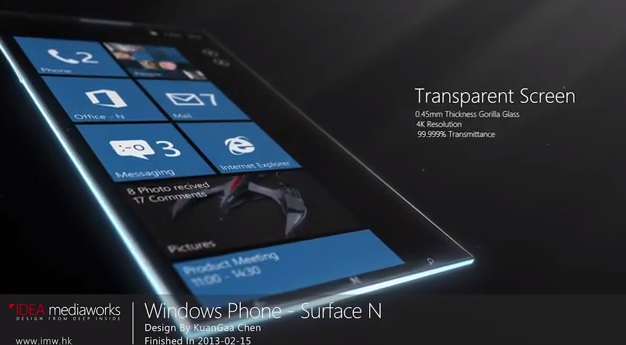 ชมคอนเซ็ป Surface Phone สุดเวอร์จากประเทศจีน หน้าจอความละเอียด 4K และบางเพียง 0.44 มม.