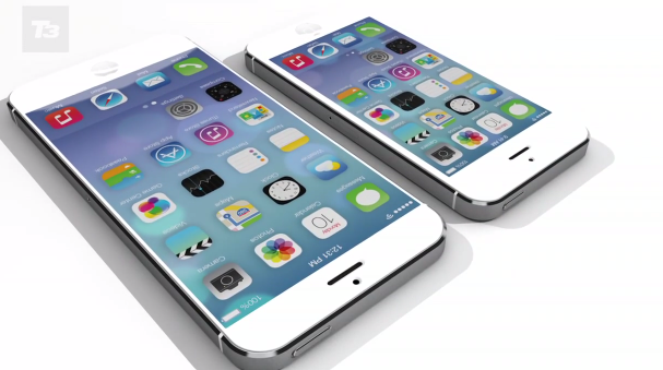 ชมคอนเซ็ป iPhone หน้าจอ 5.7 นิ้ว Full HD ใช้งานและเทียบขนาดกับ iPhone 5 (ชมคลิป)