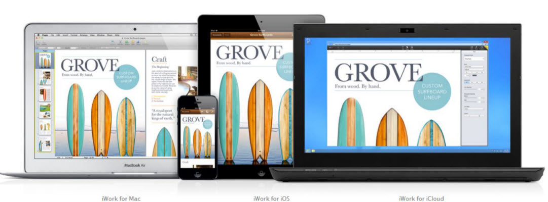 Apple เปิดตัว iWork for iCloud ทำงานเอกสารได้ทุกที่บน Browser ทั้ง Windows และ Mac และ iOS