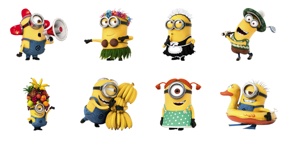 Facebook แจกฟรีสติ๊กเกอร์การ์ตูนอนิเมชั่น Despicable Me 2 หรือ มิสเตอร์แสบ ร้ายเกินพิกัด 2 สำหรับ iPhone และ Android