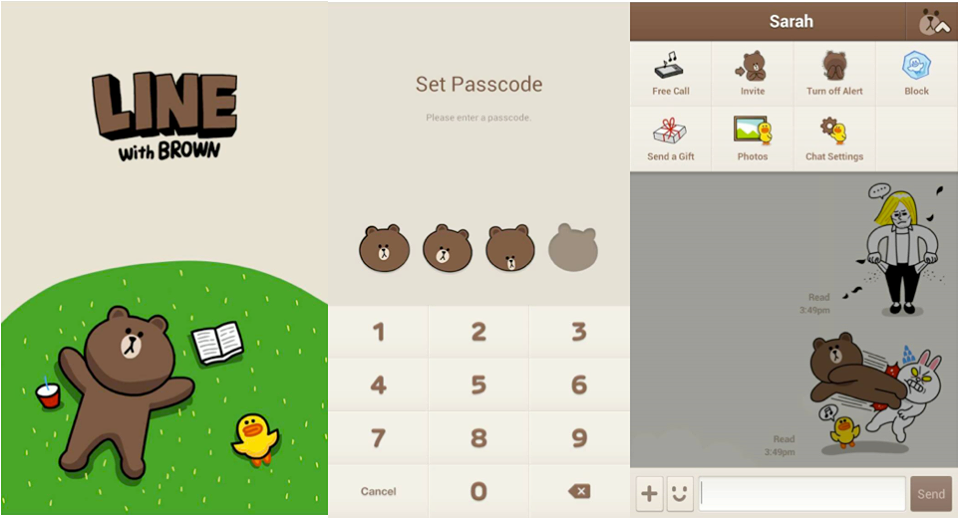 LINE สำหรับ Android อัพเดทเวอร์ชั่น 3.8 เพิ่มธีมเจ้าหมีสีน้ำตาล Brown ให้ใช้งานแล้ว