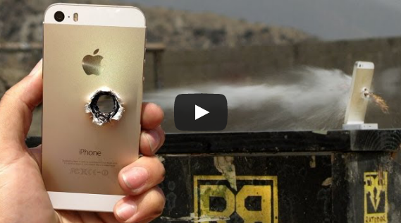 ชมคลิปสังหารโหด iPhone 5s สีทองด้วยปืนไรเฟิล Barret .50 Cal (ชมคลิป)