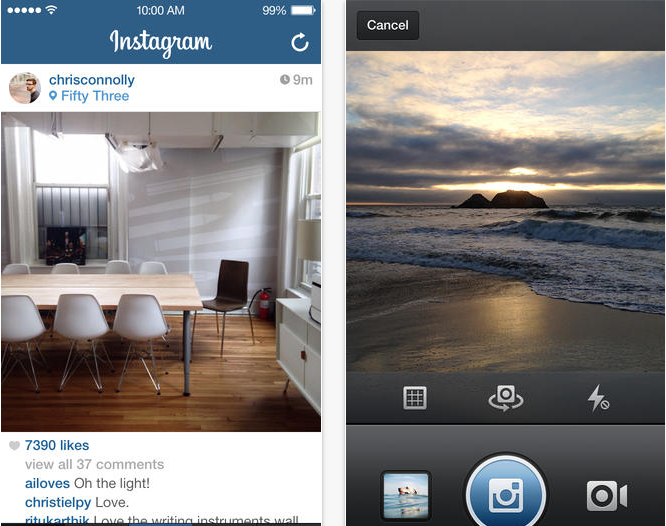 Instagram สำหรับ iPhone อัพเดทเวอร์ชั่นใหม่เปลี่ยนหน้าตารองรับ iOS 7