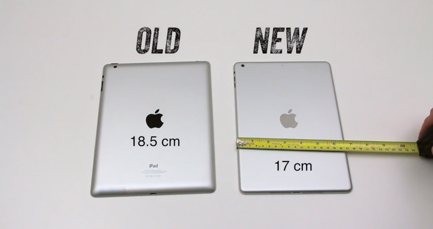 ชมคลิปแบบชัดๆ ฝาหลัง iPad 5 เทียบกับ iPad 4 ให้เห็นความแตกต่าง