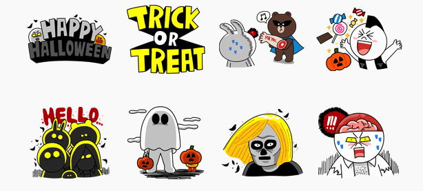 LINE แจกฟรีสติ๊กเกอร์ต้อนรับวันฮาโลวีน LINE Halloween Special