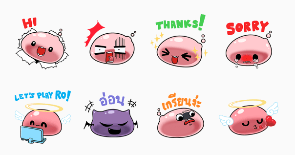 LINE ประเทศไทยแจกฟรีสติ๊กเกอร์ Ragnarok2 ,ดาราสุดฮอต ณเดช และ เจ้าเหมียว Oishi Neko