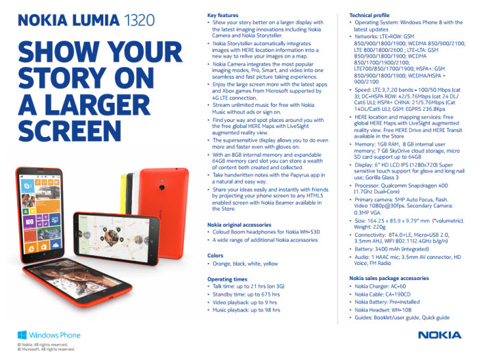 lumia-1320-spec