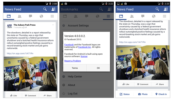 Facebook บน Android เวอร์ชั่นใหม่จะมาพร้อมดีไซน์แบบเรียบง่าย (ชมภาพ)