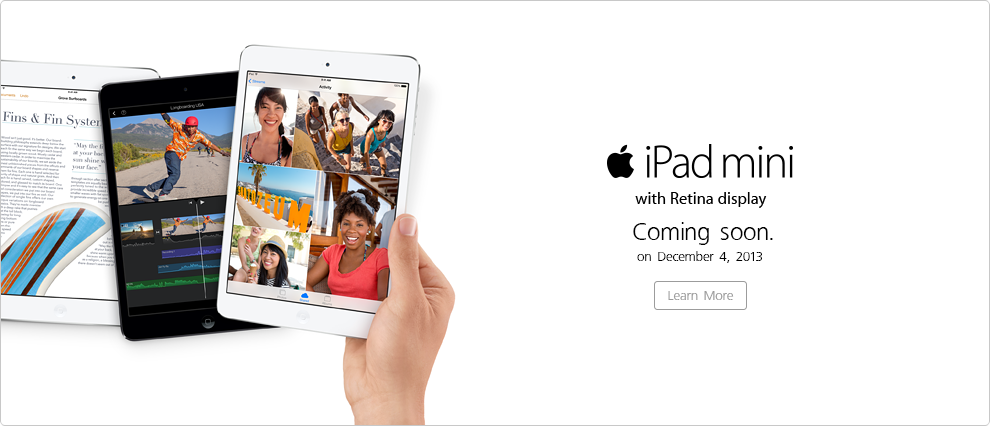 Truemove H เตรียมจำหน่าย iPad Air และ iPad mini (Retina) รุ่น Wifi+Cellular วันที่ 4 ธันวาคมนี้
