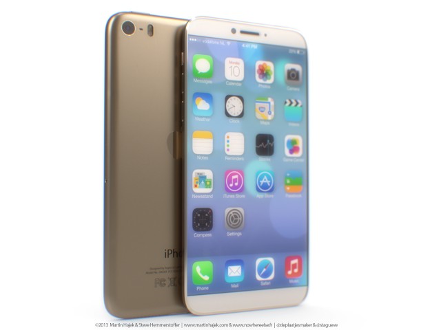 ชมภาพคอนเซ็ป iPhone 6 สีทอง หน้าจอไร้จอบ ขนาดใหญ่ 4.8 นิ้ว