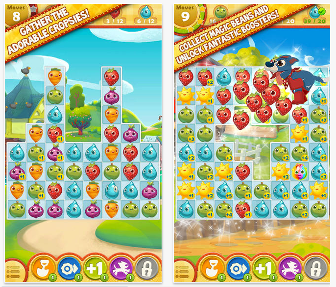 Farm Heroes Saga เกมฟรีสำหรับ iPhone และ Android จากทีมผู้สร้าง Candy Crush ดาวน์โหลดฟรีที่นี่