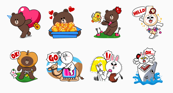 LINE ประเทศไทยแจกฟรีสติ๊กเกอร์ 3 แบบจากเกม LINE POP,LINE Bubble! และ LINE Pokopang