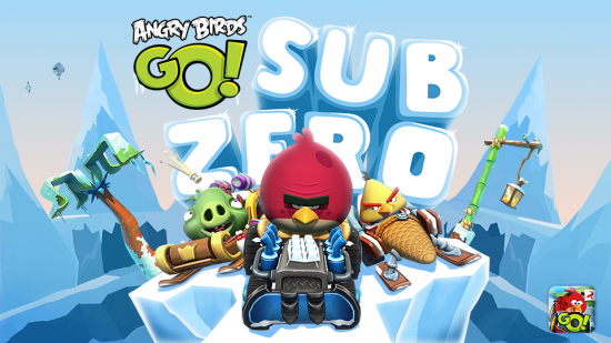 Angry Birds Go! บน Nokia Lumia อัพเดทเพิ่มฉากหิมะ Sub Zero แล้ว