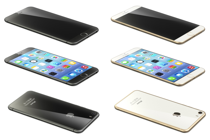 ชมภาพเรนเดอร์ iPhone 6 หน้าจอ 4.7 นิ้วและ 5.7 นิ้ว ที่ใกล้เคียงของจริงมากที่สุด