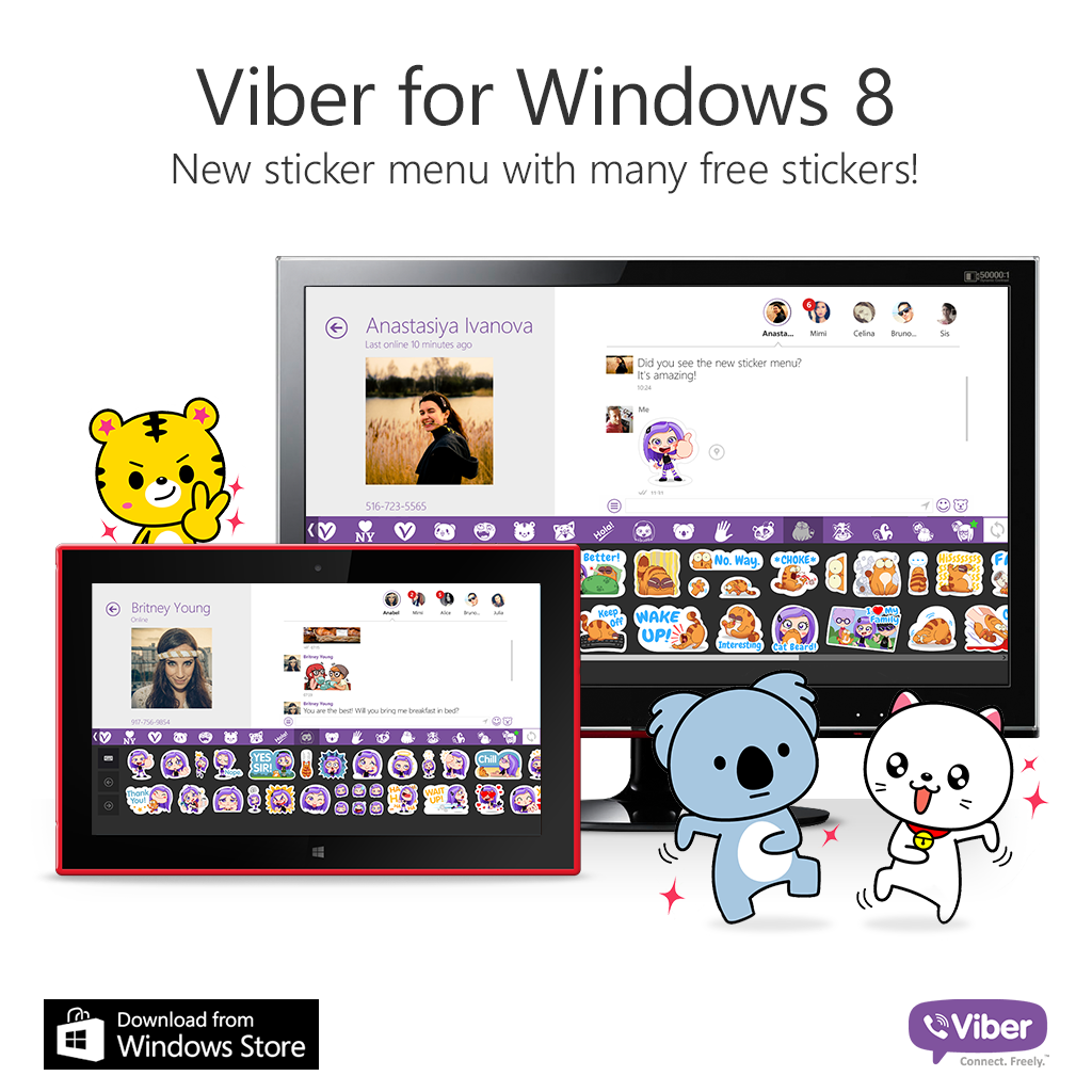 Viber เปิดตัวเวอร์ชั่น 3.1 เพื่อผู้ใช้ Windows Phone พร้อมทั้งสติ๊กเกอร์ใหม่ๆให้ได้ดาวน์โหลดกันแล้ววันนี้
