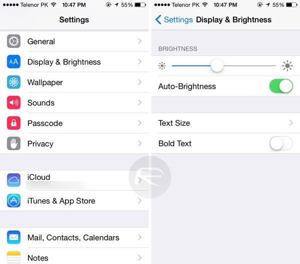Display-Brightness-Settings