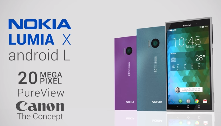 ชมคอนเซปสวยๆเมื่อ Nokia X มาพร้อม Android L และกล้อง PureView 20 ล้านพิกเซล (ชมคลิป)