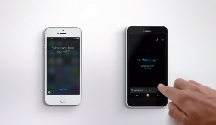 Microsoft กัด Apple เบาๆด้วยโฆษณาเปรียบเทียบการใช้งาน Siri vs. Cortana (ชมคลิป)