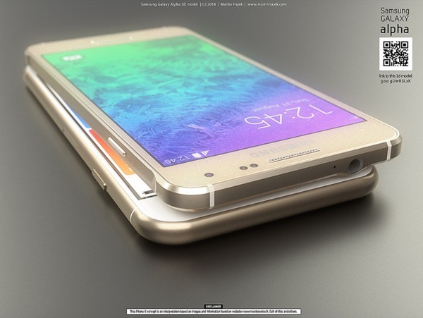 ชมภาพคอนเซปนำเอา iPhone 6 มาเทียบกับ Galaxy Alpha ใครจะงามกว่ากัน