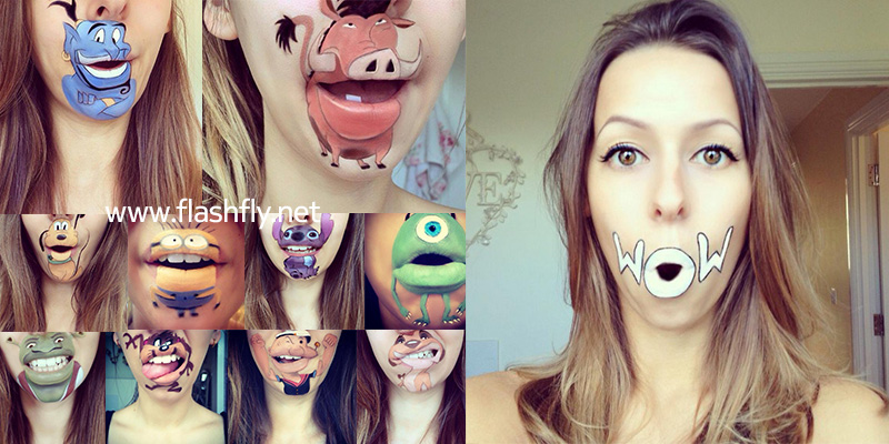 เมื่อช่างแต่งหน้าศิลปินชื่อดังแปลงโฉมริมฝีปากตัวเองให้เป็นตัวการ์ตูนชื่อดังจะเหมือนแค่ไหนมาชมกัน