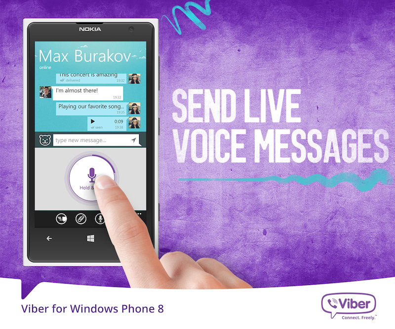 Viber message. Viber Voice message. Voice message.