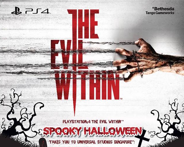 ซื้อแผ่นเกม The Evil Within เวอร์ชั่น PS4 หรือ PS3 มีสิทธิ์ลุ้นท่องเที่ยวที่ Universal Studios ที่สิงค์โปร์