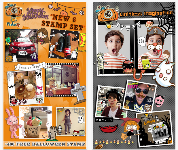Appfree!! อินเทรนด์วันฮาโลวีน กับภาพเก๋ๆแบบไม่น่ากลัวด้วย PhotoUp Halloween ดาวน์โหลดฟรีบน iPhone , iPad ได้ที่นี่