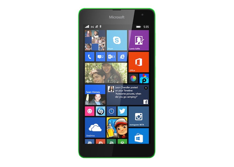 Lumia 535_Front_Green_SSIM (1)