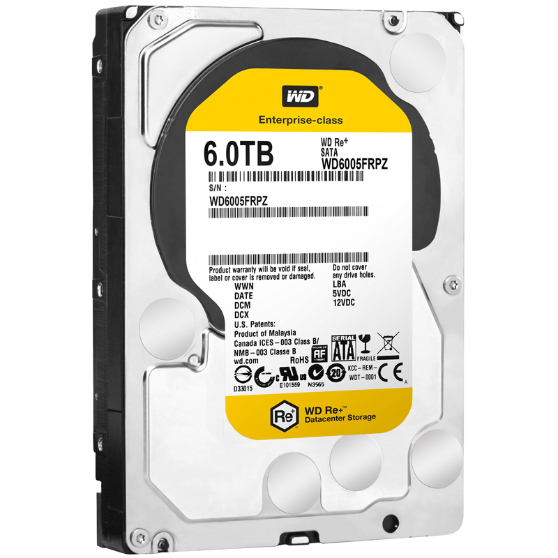 WD เปิดตัวฮาร์ดดิสก์ WD Re+ ขนาด 3.5 นิ้วใหม่จุใจกับความจุเต็มเหนี่ยว 6 TB กินไฟน้อยเพียง 6 วัตต์เท่านั้น