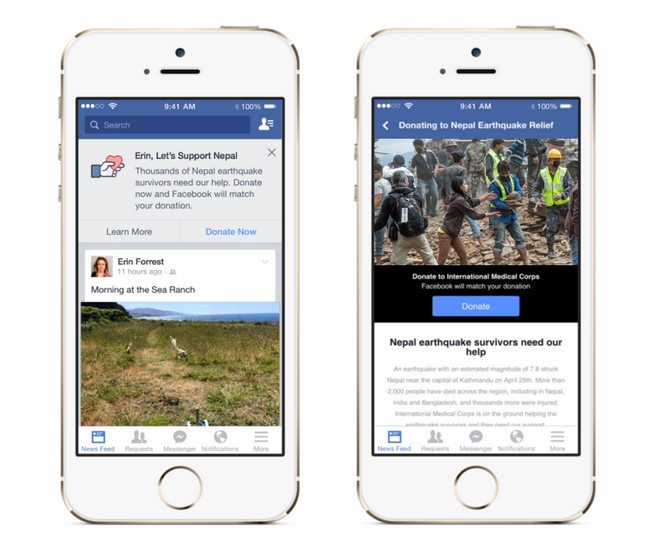ร่วมช่วยเหลือผู้รอดชีวิตจากแผ่นดินไหวที่เนปาล วิธีง่ายๆในการบริจาคผ่าน Facebook