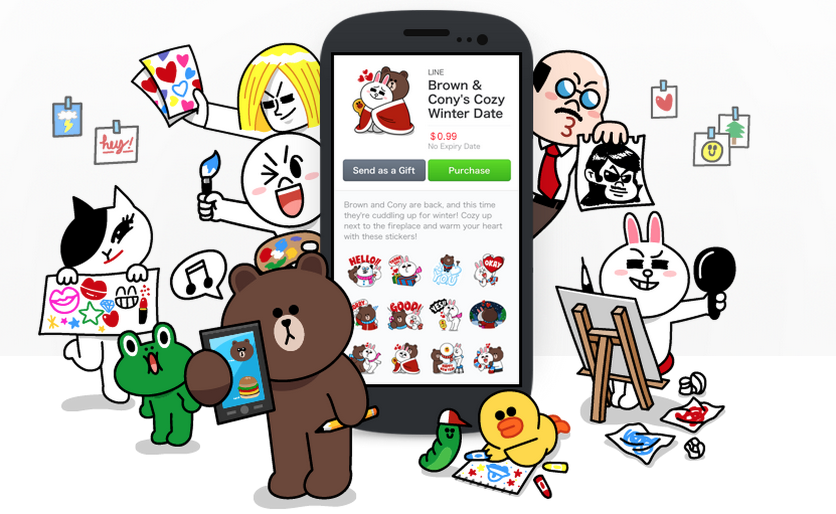 LINE เผยยอดขายครีเอเทอร์สติกเกอร์ทั่วโลก 1 ปีแรกทะลุ 2.5 ล้านล้านบาท