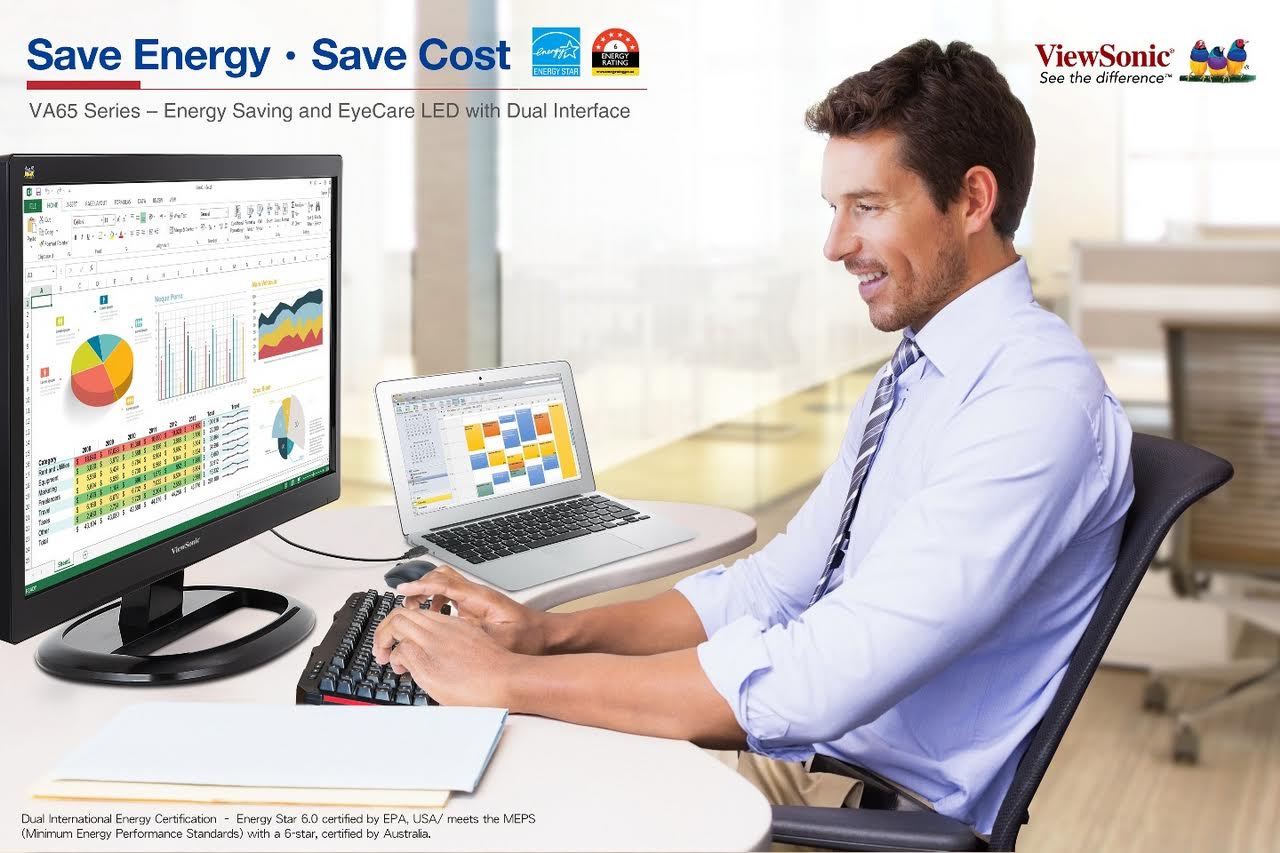 ViewSonic แนะนำจอมอนิเตอร์ VA65 Series ประหยัดพลังงาน เซฟเงินในกระเป๋า