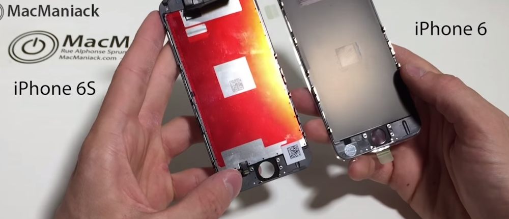 ชมชิ้นส่วนหน้าจอ iPhone 6S ที่แตกต่างจาก iPhone 6 อาจมาพร้อม Force Touch (ชมคลิป)