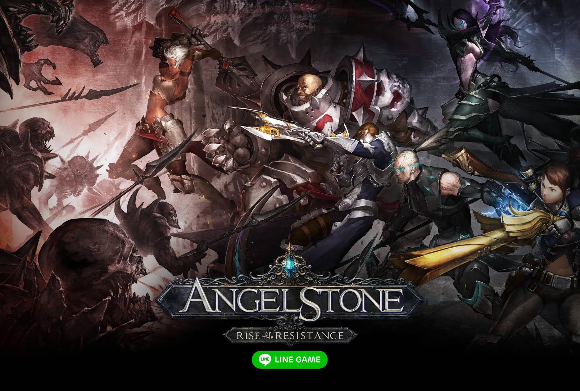 LINE ANGEL STONE สงครามผู้กล้า ล่าพันธุ์อสูรเกมแอ๊คชั่น RPG เกมแรกจาก LINE กราฟิกแฟนตาซีสุดอลังการ
