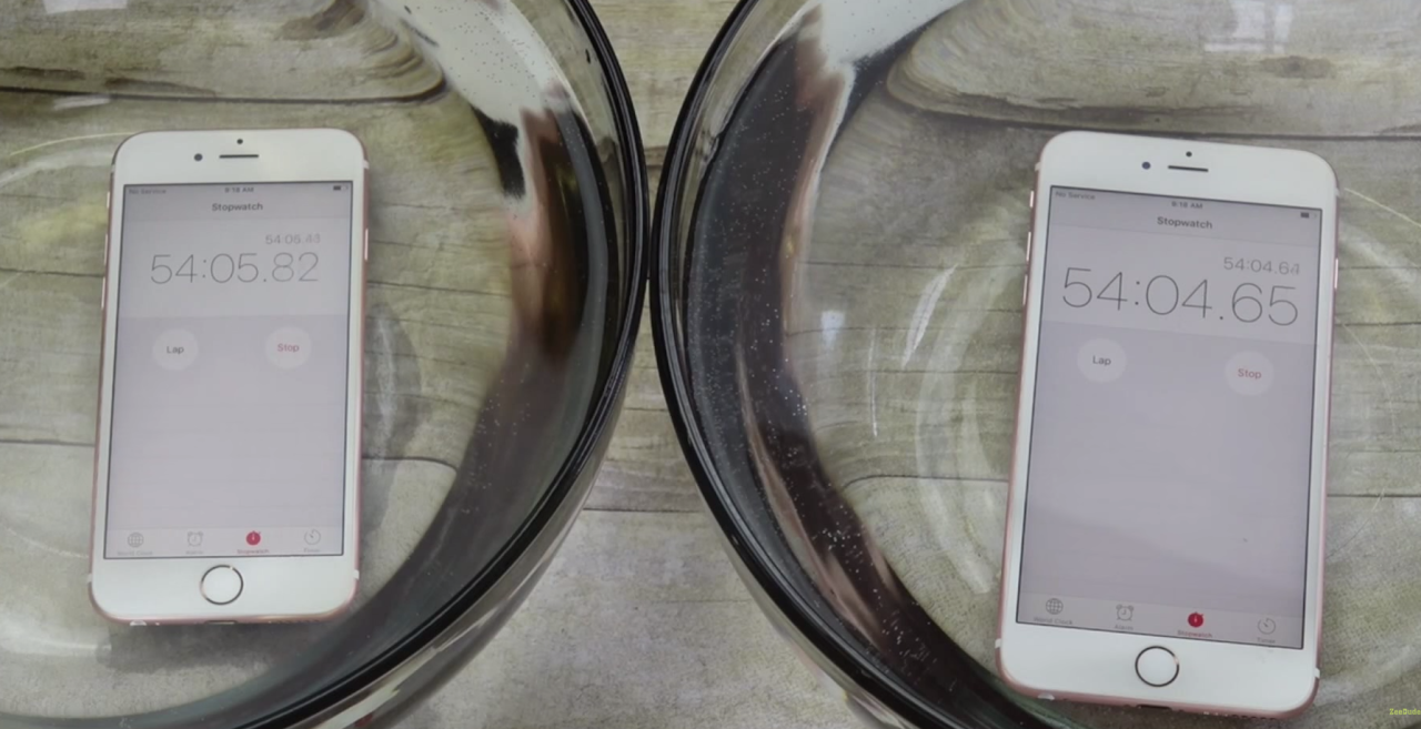 จับ iPhone 6s และ iPhone 6s Plus มาทดสอบแช่น้ำนาน 1 ชั่วโมงจะเป็นอย่างไร (ชมคลิป)