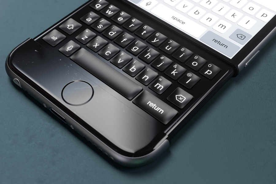 แจ่มสุดๆ!! คอนเซป iPhone 7 ใหม่มาพร้อมแป้นพิมพ์ QWERTY ที่สไลด์ลงมาจากตัวเครื่อง (ชมคลิป)