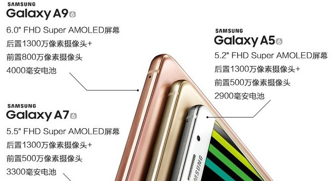 หลุดมาแล้วภาพเรนเดอร์ Samsung Galaxy A9 หน้าจอ 6 นิ้วแบตเตอรี่จุใจ 4000mAh