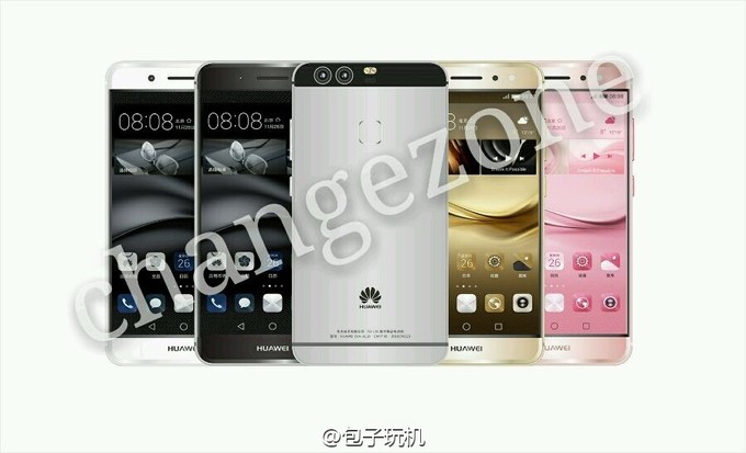 หลุดมาแล้ว!! ภาพเรนเดอร์ Huawei P9 ครบเซ็ตมีกล้องหลัง 2 ตัว มาพร้อมสีชมพูด้วย